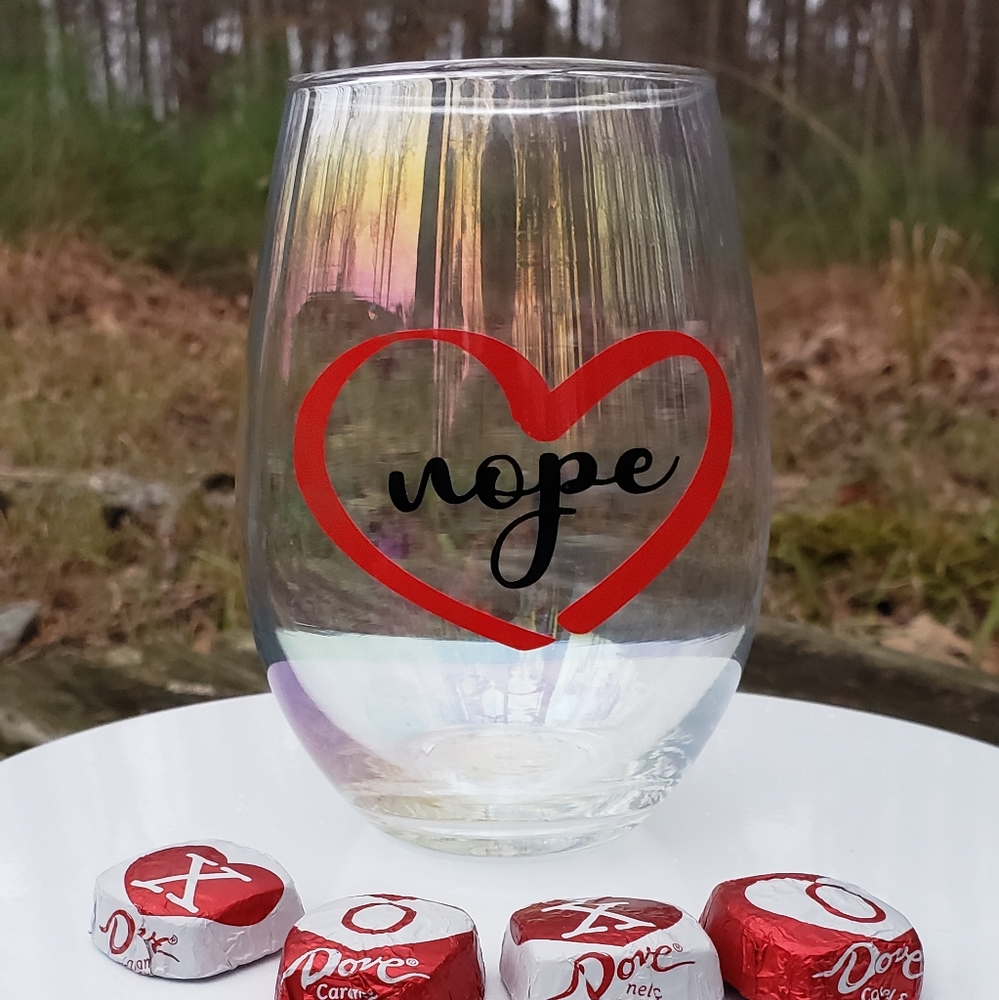 Custom Stemless Wine Glass